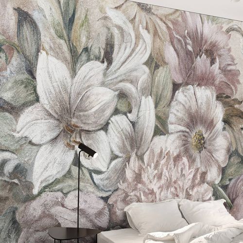 Carta da parati contemporanea - AUBUSSON - Wallpepper - in fibra di cellulosa / in fibra naturale / a fiori