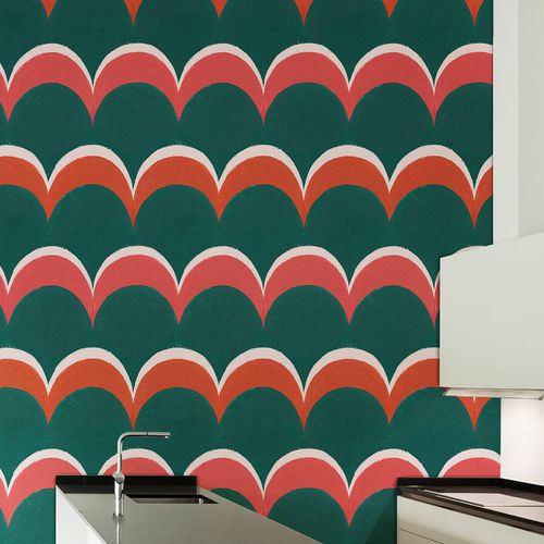 Carta da parati contemporanea - PATTERN POIS - Wallpepper - in fibra di cellulosa / in fibra naturale / con motivi geometrici