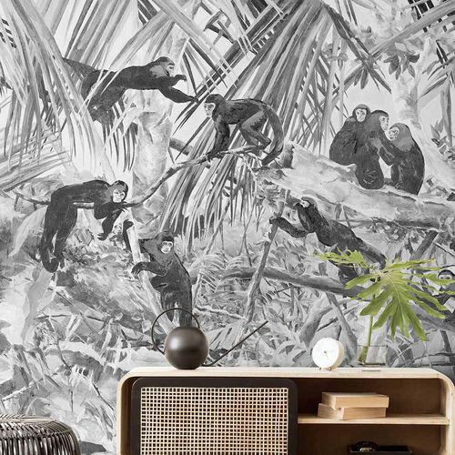 Carta da parati contemporanea - BRASS MONKEY - Wallpepper - in fibra di cellulosa / in fibra naturale / con animali