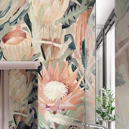 Carta da parati contemporanea - CARDI - Wallpepper - in fibra di cellulosa / in tessuto non tessuto / a fiori