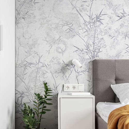Carta da parati contemporanea - WALL DRAGO - Wallpepper - in fibra di cellulosa / in fibra naturale / con motivi naturali