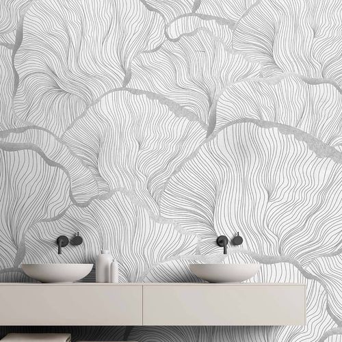 Carta da parati contemporanea - KINOKO - Wallpepper - in fibra di cellulosa / in fibra naturale / a motivi