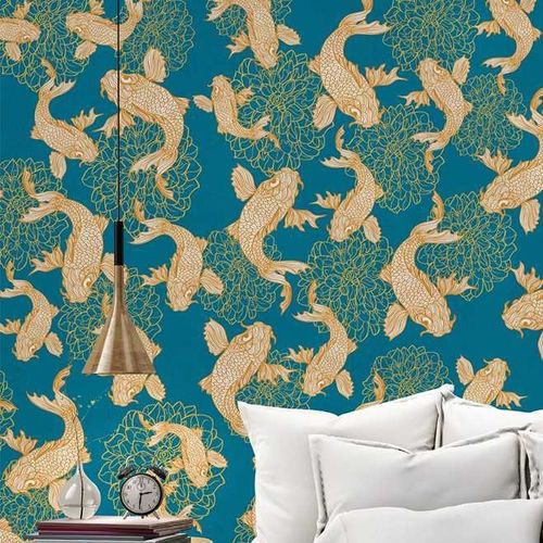 Carta da parati contemporanea - CARP FISH - Wallpepper - con animali / con motivo stampato