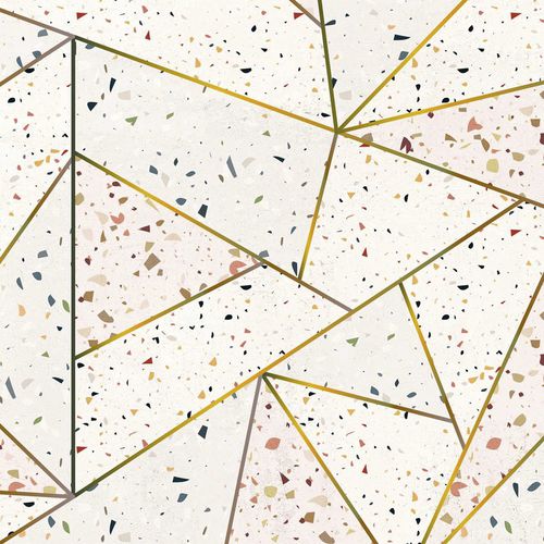 Carta da parati contemporanea - TERRAZZO - Wallpepper - con motivi geometrici / con motivo stampato