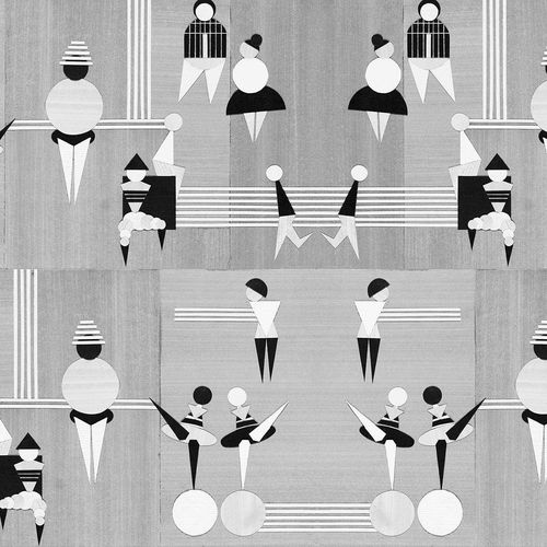 Carta da parati contemporanea - DAS BALLET / SM-09 - Wallpepper - a motivi / con motivo stampato