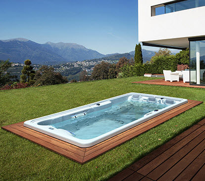 Spa da incasso per nuoto controcorrente - FITNESS - AWD - rettangolare / 4 posti / in acrilico