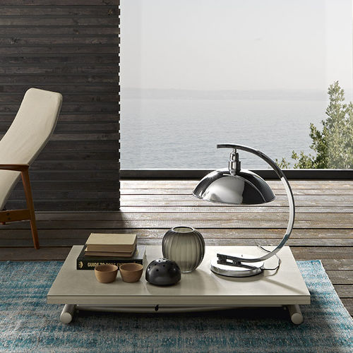 Tavolino basso contemporaneo - BESSY - altacom italia - in legno tinto / in melaminico / con supporto in metallo