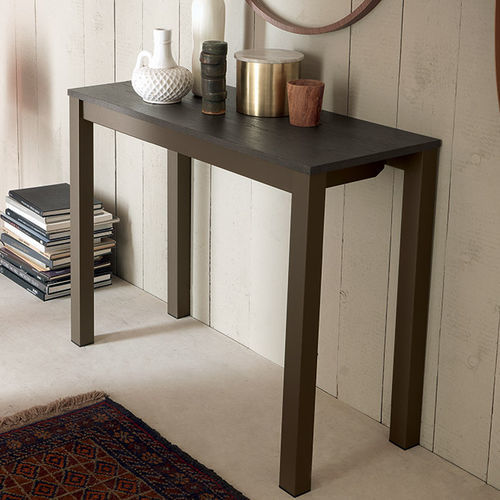 Consolle contemporanea - QUAD - altacom italia - in legno tinto / in alluminio / in melaminico
