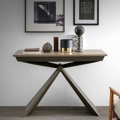 Consolle contemporanea - GENESI - altacom italia - in legno laccato / in melaminico / con supporto in metallo