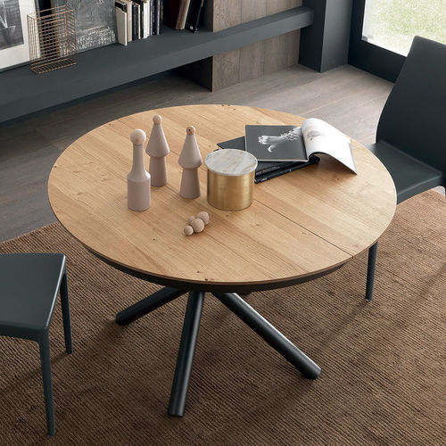 Tavolo da pranzo contemporaneo - FAHRENHEIT - altacom italia - in legno / in vetro / in melaminico
