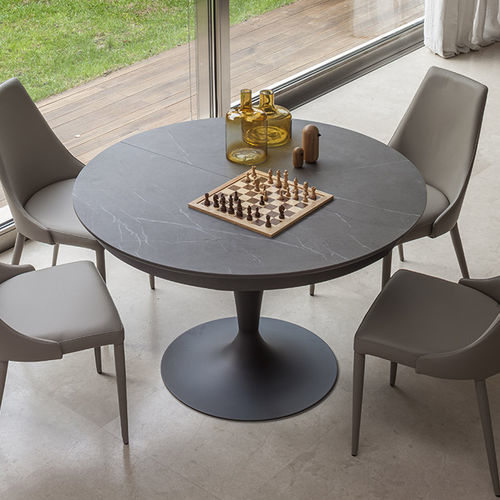 Tavolo da pranzo contemporaneo - SUN - altacom italia - in legno / in vetro / in ceramica