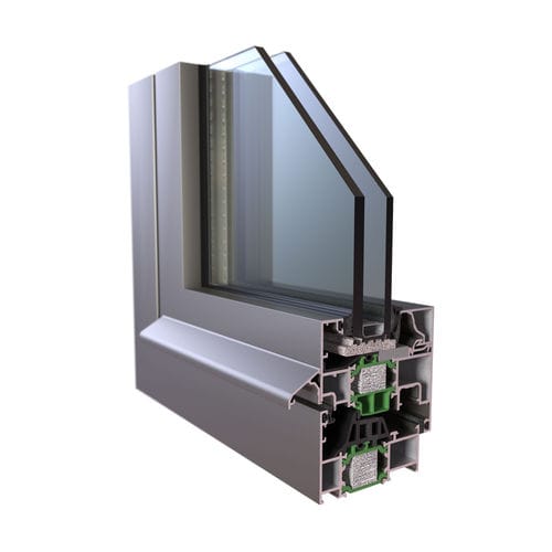 Profilato per finestra in alluminio - HYBRID A40 SI - Europa Profil Aluminium SA - a taglio termico