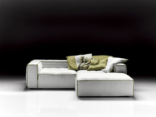 Divano modulare - EXTRASOFT - PINTON SAS - contemporaneo / in tessuto / in pelle