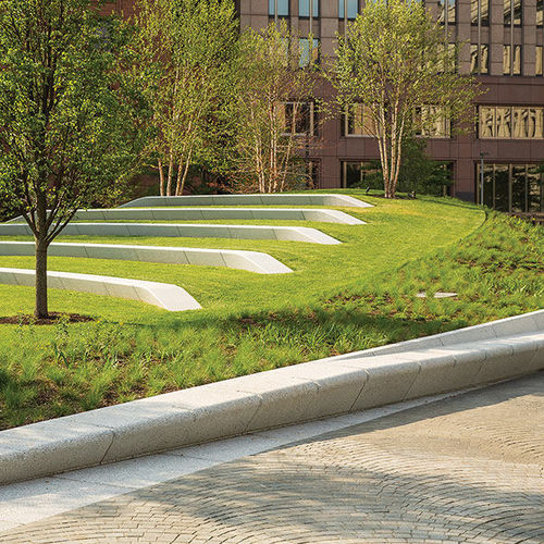 Bordura da giardino - SEAT WALLS - Tectura Designs - divisoria / in calcestruzzo / lineare