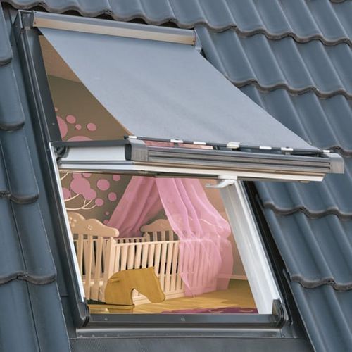 Tenda avvolgibile a rullo - AMZ / AMZ1 - okpol - per finestra da tetto / in fibra di vetro / da esterno