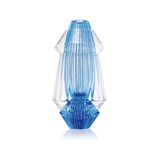 Vaso contemporaneo - CHRYSALIS 3341 - MOSER, a.s. - in cristallo / blu