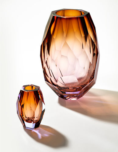 Vaso contemporaneo - MONTAGNE - MOSER, a.s. - in vetro soffiato / in cristallo / fatto a mano