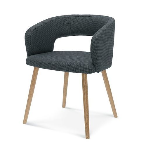 Sedia da ristorante contemporanea - Cube - Fameg - da interno / in tessuto / con supporto in faggio