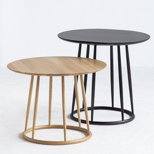 Tavolino basso contemporaneo - Candy - Fameg - in rovere / in faggio / con supporto in legno