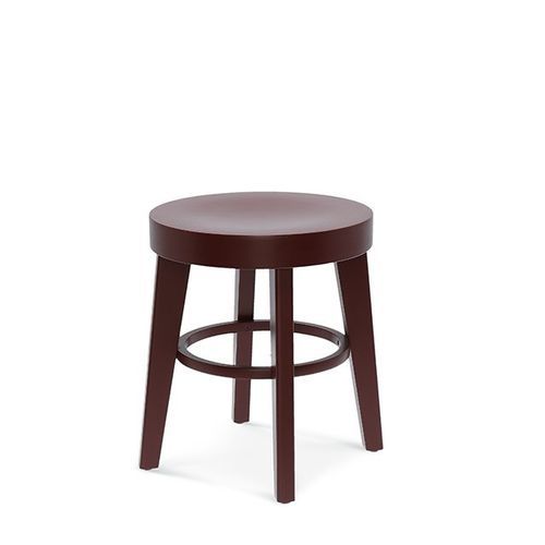 Sgabello contemporaneo - Ufo - Fameg - in legno / con supporto in faggio / rotondo