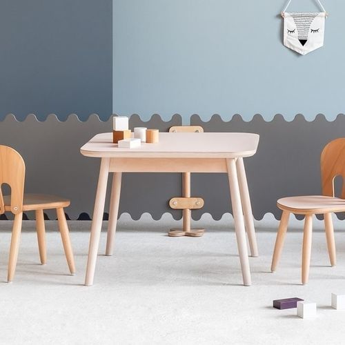 Tavolo contemporaneo - Nino - Fameg - in faggio / con supporto in legno / quadrato