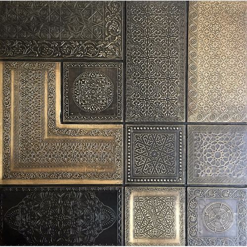 Pannello decorativo di rivestimento - MOROCCAN COMBO GOLD - Lost Cowboys.com - per muro / ad alta resistenza / in metallo