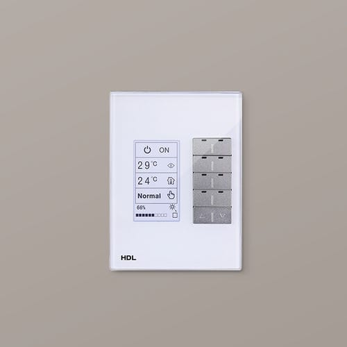 Tastiera di controllo per impianti di riscaldamento - DLP US - HDL Automation Co., Ltd - per sistema di ventilazione / per lampadario / per installazione multimediale