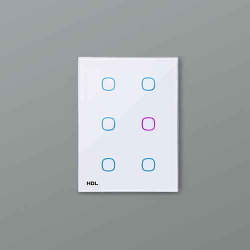 Tastiera di controllo per lampadario - iTouch Series US - HDL Automation Co., Ltd - a muro / con touch screen