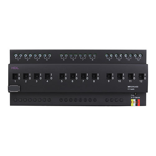 Attuatore di commutazione per sistema domotico - HDL-MR1216.433 - HDL Automation Co., Ltd - su guida DIN / per uso residenziale / contract