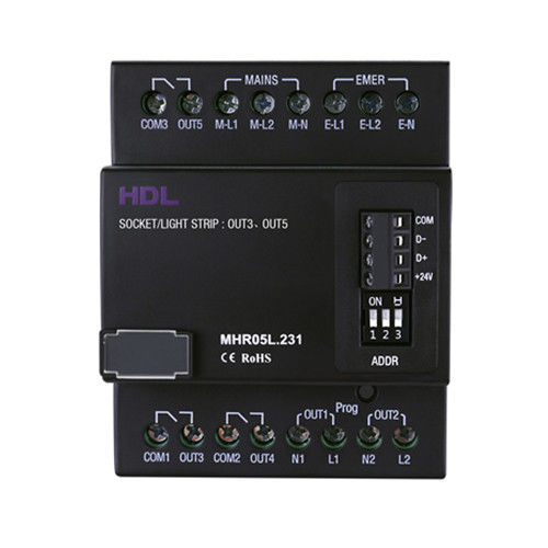 Attuatore di commutazione per sistema domotico - HDL-MHR05L.231 - HDL Automation Co., Ltd - su guida DIN / per uso residenziale / contract