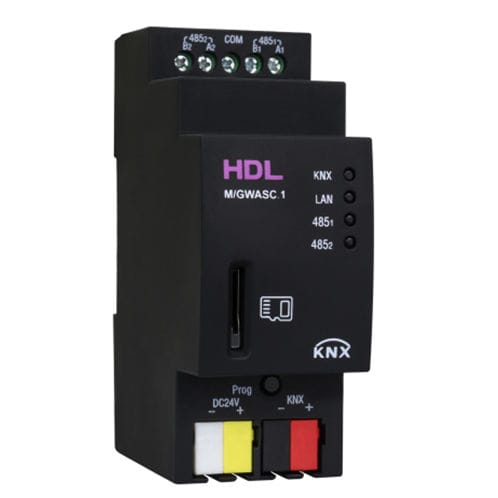 Modulo di interfaccia gateway - M/GWASC.1 - HDL Automation Co., Ltd - su guida DIN / per sistema domotico / KNX
