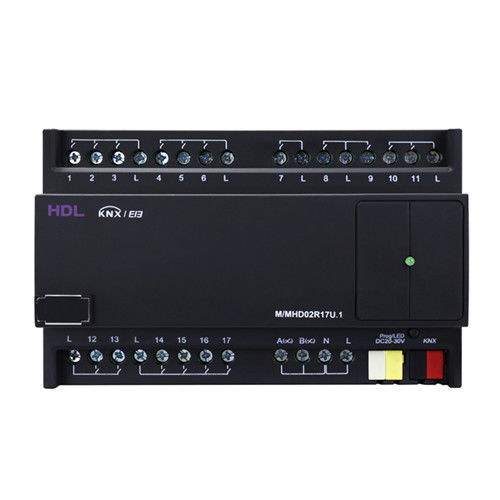 Attuatore di commutazione per sistema domotico - M/MHD02R17U.1 - HDL Automation Co., Ltd - KNX / su guida DIN / per uso residenziale