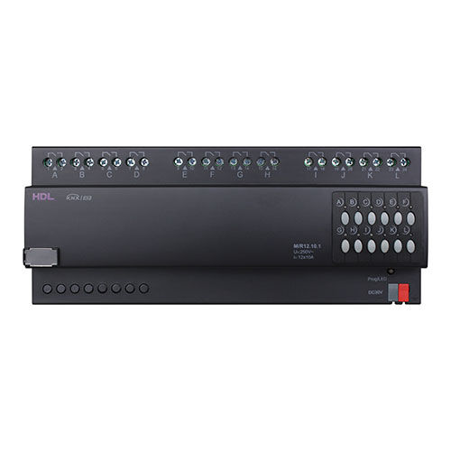 Attuatore di commutazione per sistema domotico - M/R12.10.1 - HDL Automation Co., Ltd - KNX / su guida DIN / per uso residenziale