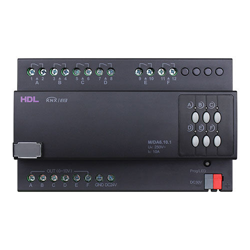 Dimmer su guida DIN - M/DA6.10.1 - HDL Automation Co., Ltd - per sistema domotico / KNX