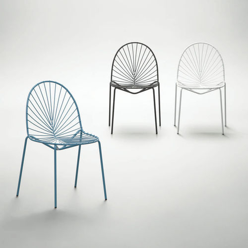 Sedia contemporanea - SEN-SU - da - in metallo / per uso residenziale / blu