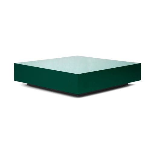 Tavolino basso contemporaneo - MEMORIAL - Moanne - in legno laccato brillante / con supporto in legno laccato brillante / quadrato