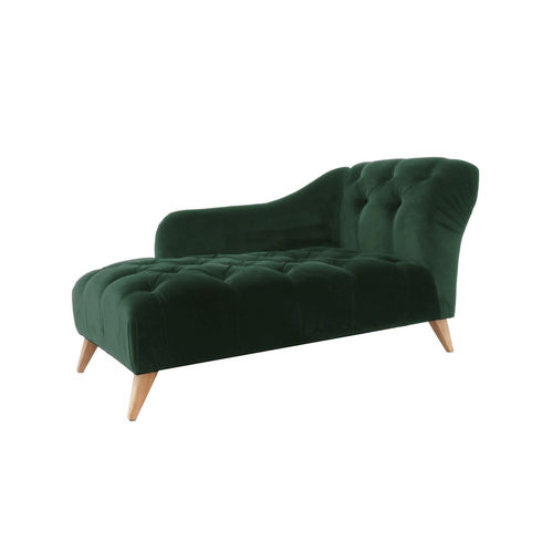 Dormeuse Art Deco - ABBEY - Moanne - in velluto / in legno massiccio / con supporto in legno