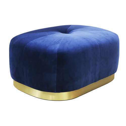 Pouf contemporaneo - MAJESTIC - Moanne - in velluto / in ottone / rettangolare
