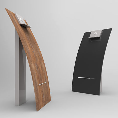 Fontana pubblica - Vela - Bottega 7 - a pavimento / in legno / in acciaio galvanizzato
