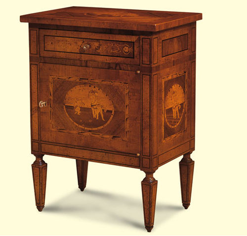 Comodino in stile Luigi XVI - 68 - Crestan snc di Crestan Giovanni e Angelica - in legno / rettangolare / con cassetti