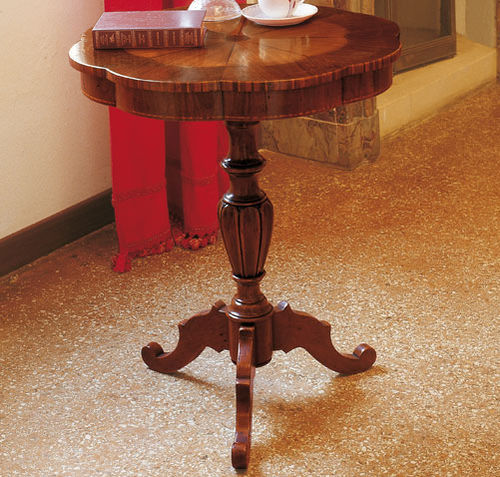 Tavolino classico - 39 - Crestan snc di Crestan Giovanni e Angelica - in legno / con supporto in legno / rotondo