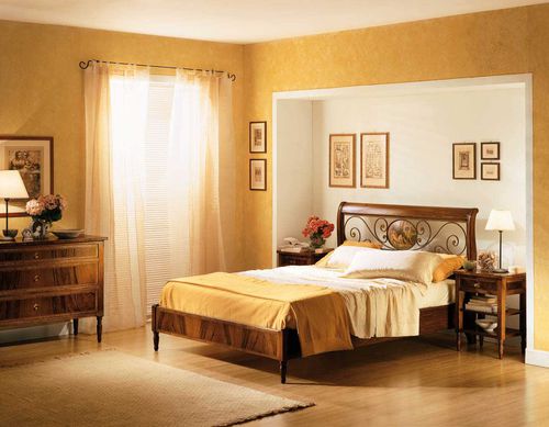 Letto matrimoniale - 245 - Crestan snc di Crestan Giovanni e Angelica - in stile / con testiera / in legno