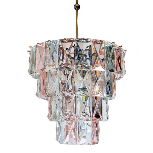 Lampadario contemporaneo - JR1955 KINKELDEY - Alan Mizrahi Lighting - in cristallo / in ottone / colore personalizzabile
