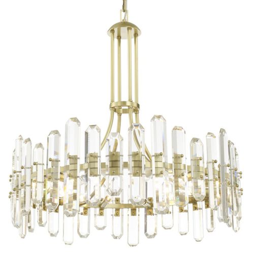 Lampadario contemporaneo - KA1950 BOLTON - Alan Mizrahi Lighting - in cristallo / in ottone / da 6 lampadine