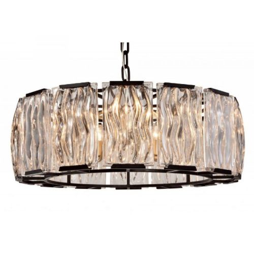 Lampadario contemporaneo - WM2054 CHELSEA - Alan Mizrahi Lighting - in vetro / in metallo / da 7 lampadine
