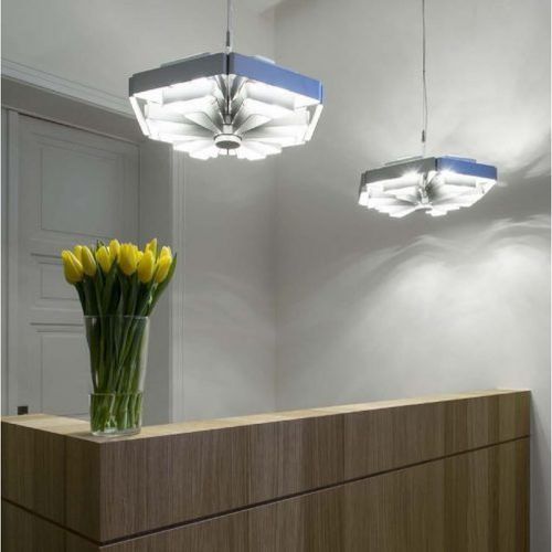 Lampadario moderno - AM2226 MONTEFIORI - Alan Mizrahi Lighting - in alluminio / da 6 lampadine / contract