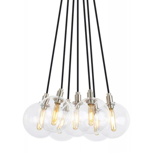 Lampadario moderno - JR2008 GAMBIT - Alan Mizrahi Lighting - in vetro / in ottone / da 12 lampadine