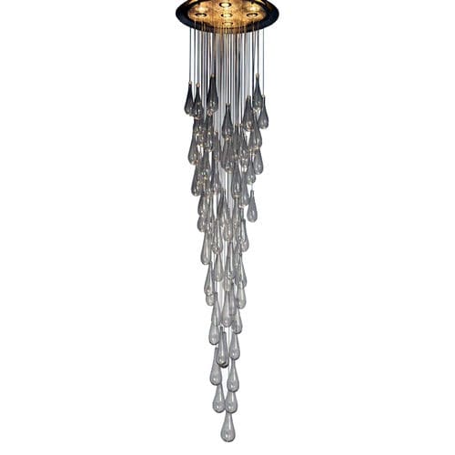 Lampadario contemporaneo - AM2212 DOME RAINDROP - Alan Mizrahi Lighting - in vetro / in metallo / di perline
