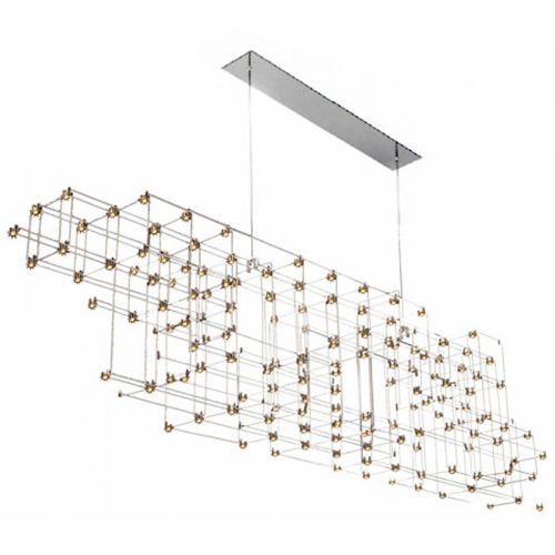 Lampadario contemporaneo - IQ2187 ORION - Alan Mizrahi Lighting - in metallo / geometrico / LED