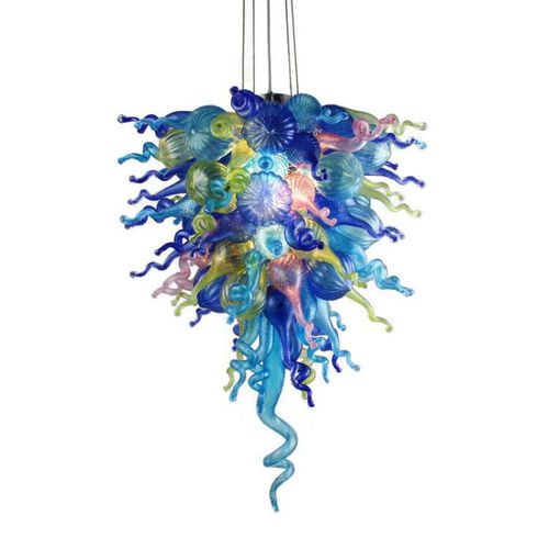 Lampadario design originale - AM2235 ANGEL - Alan Mizrahi Lighting - in vetro di Murano / da 6 lampadine / bianco